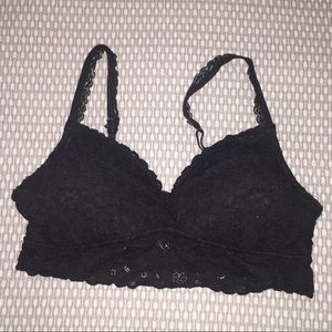 Black lace bralette from Aerie